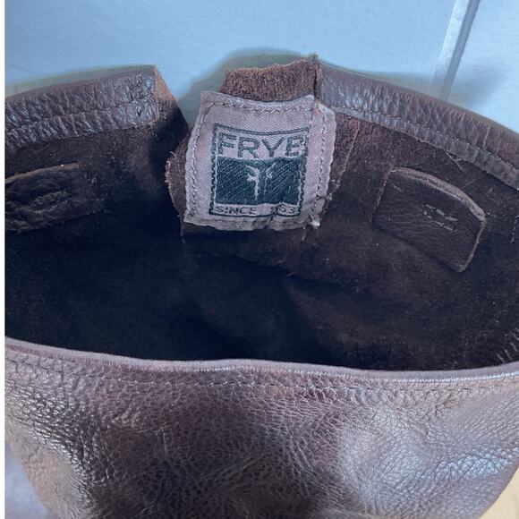 Frye Veronica Short Moto Boots Brown Leather Size 8B - Picture 5 of 7